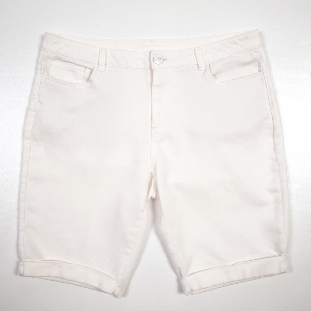 Juicy Couture Denim Shorts Mid Rise Cotton Stretch